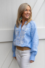 Annsofie Blue Blouse