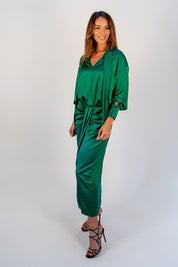 Emerald Drape Skirt