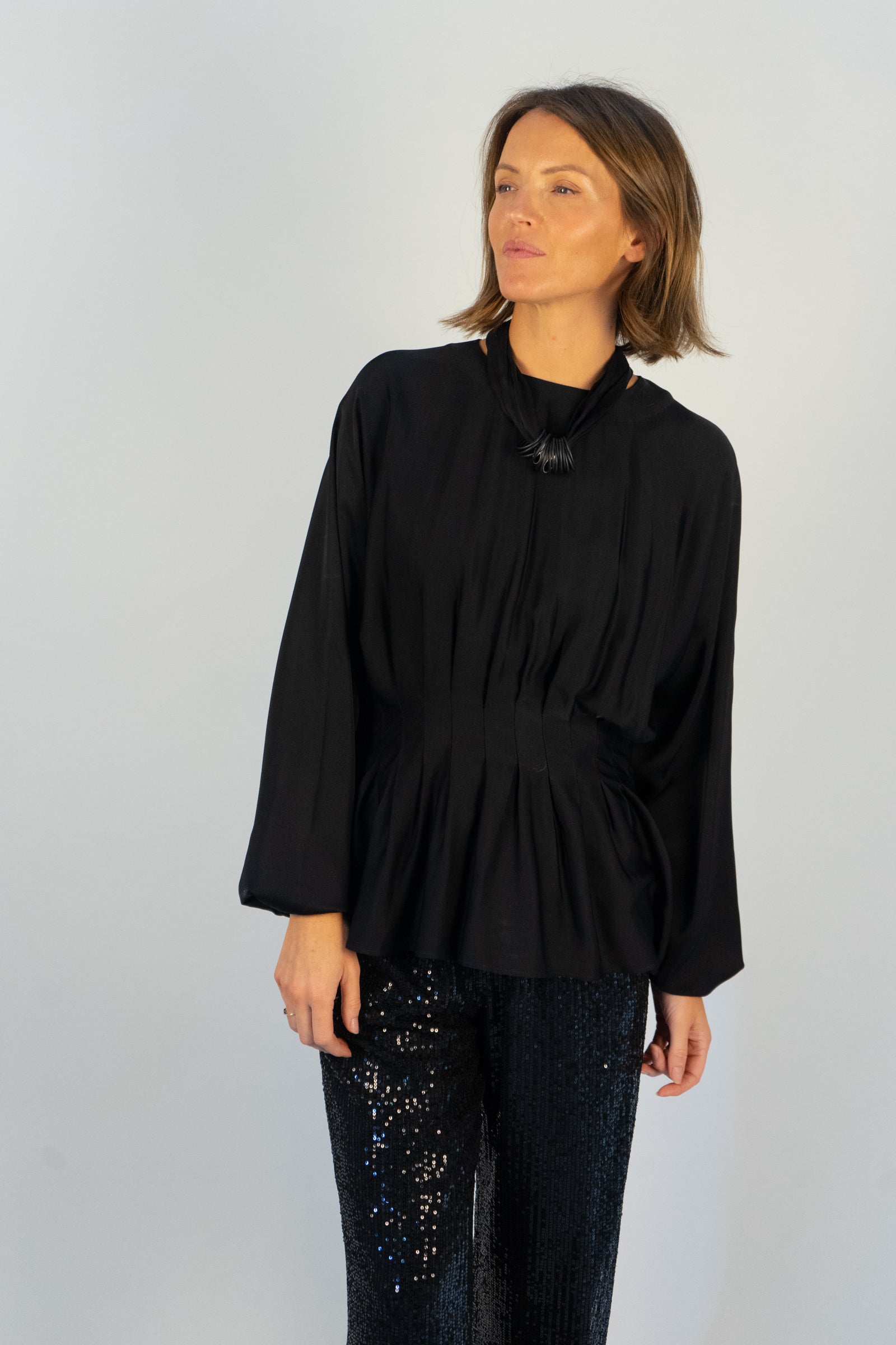 Mila Pleated Blouse