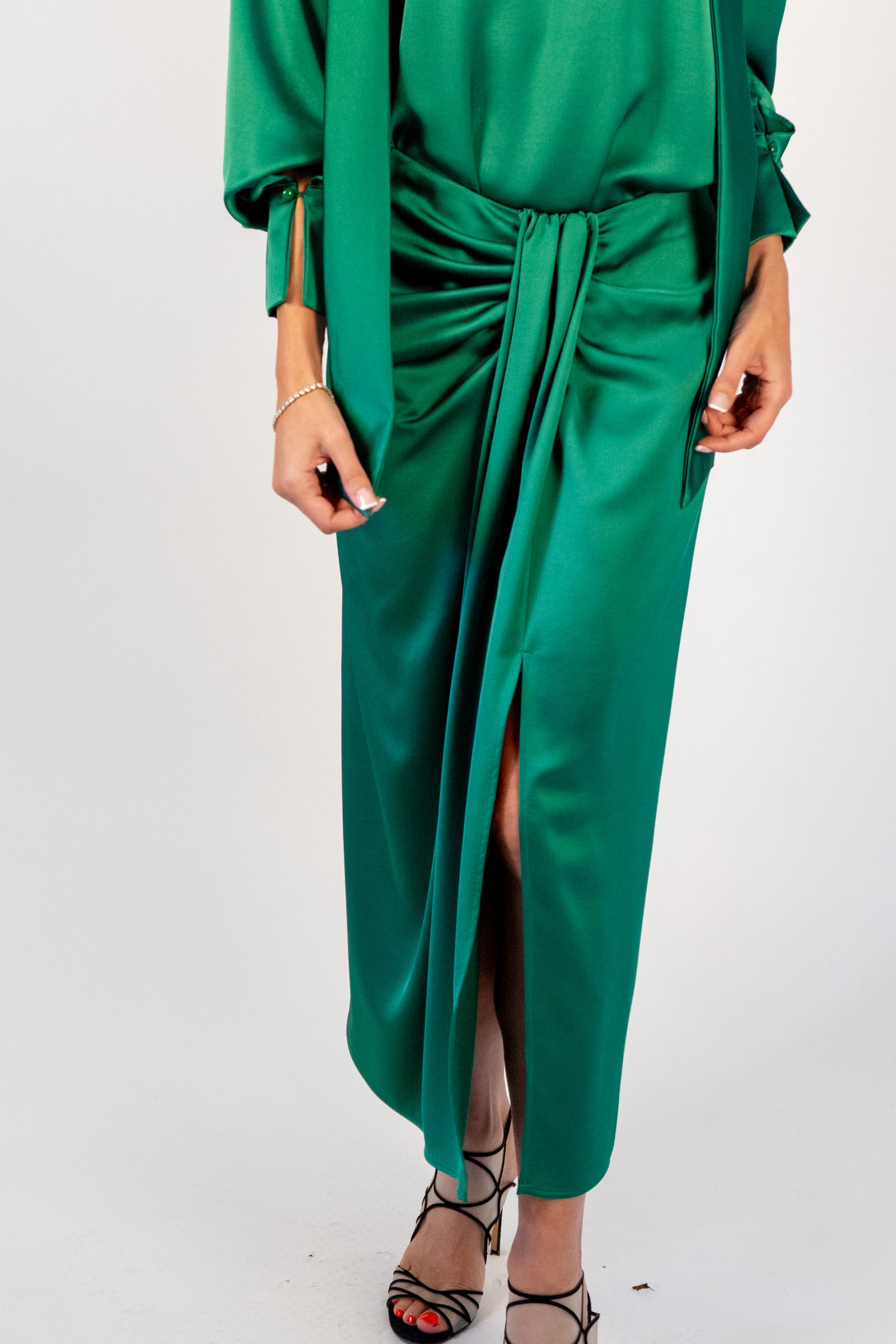 Emerald Drape Skirt