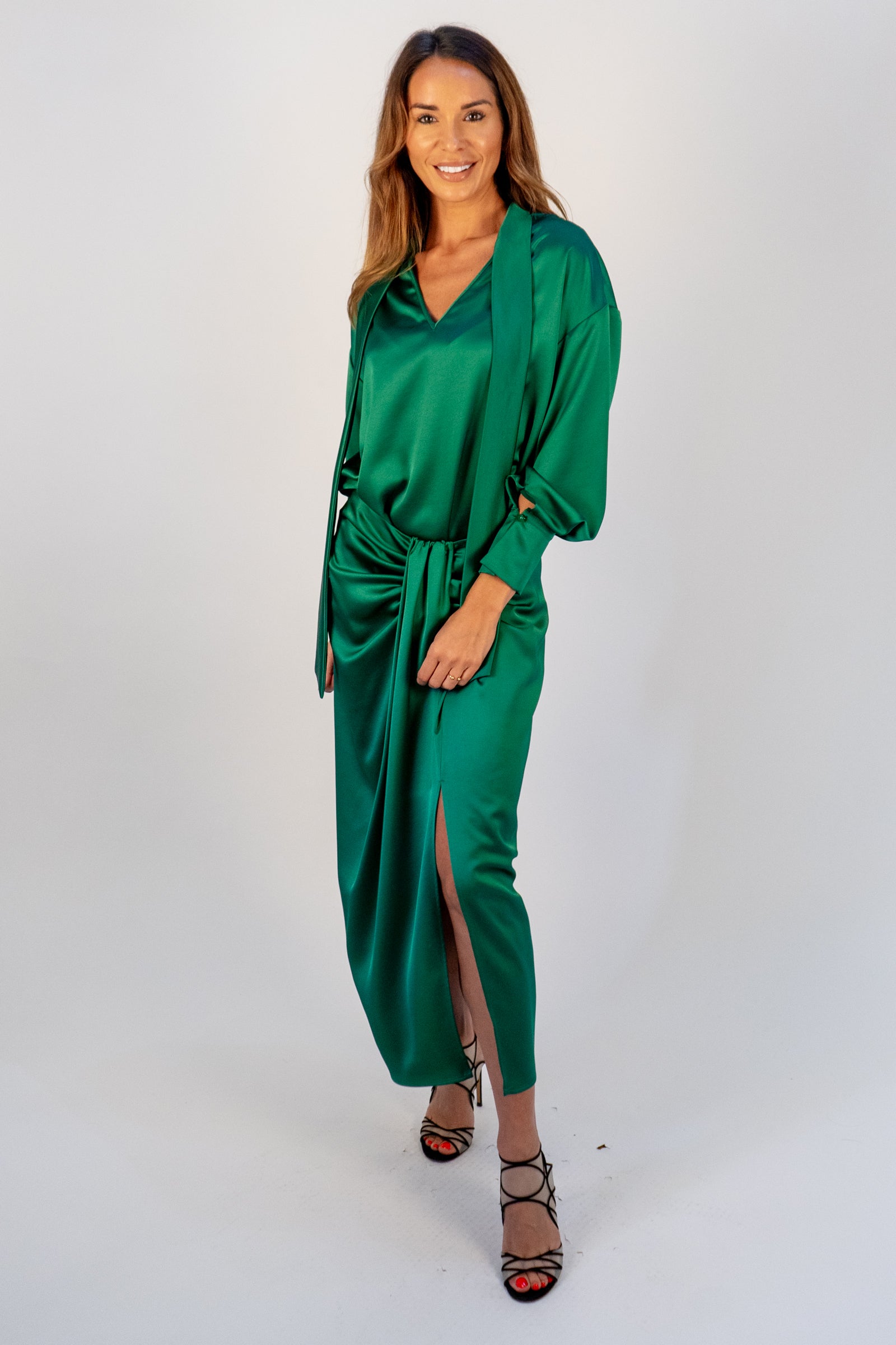 Emerald Drape Skirt