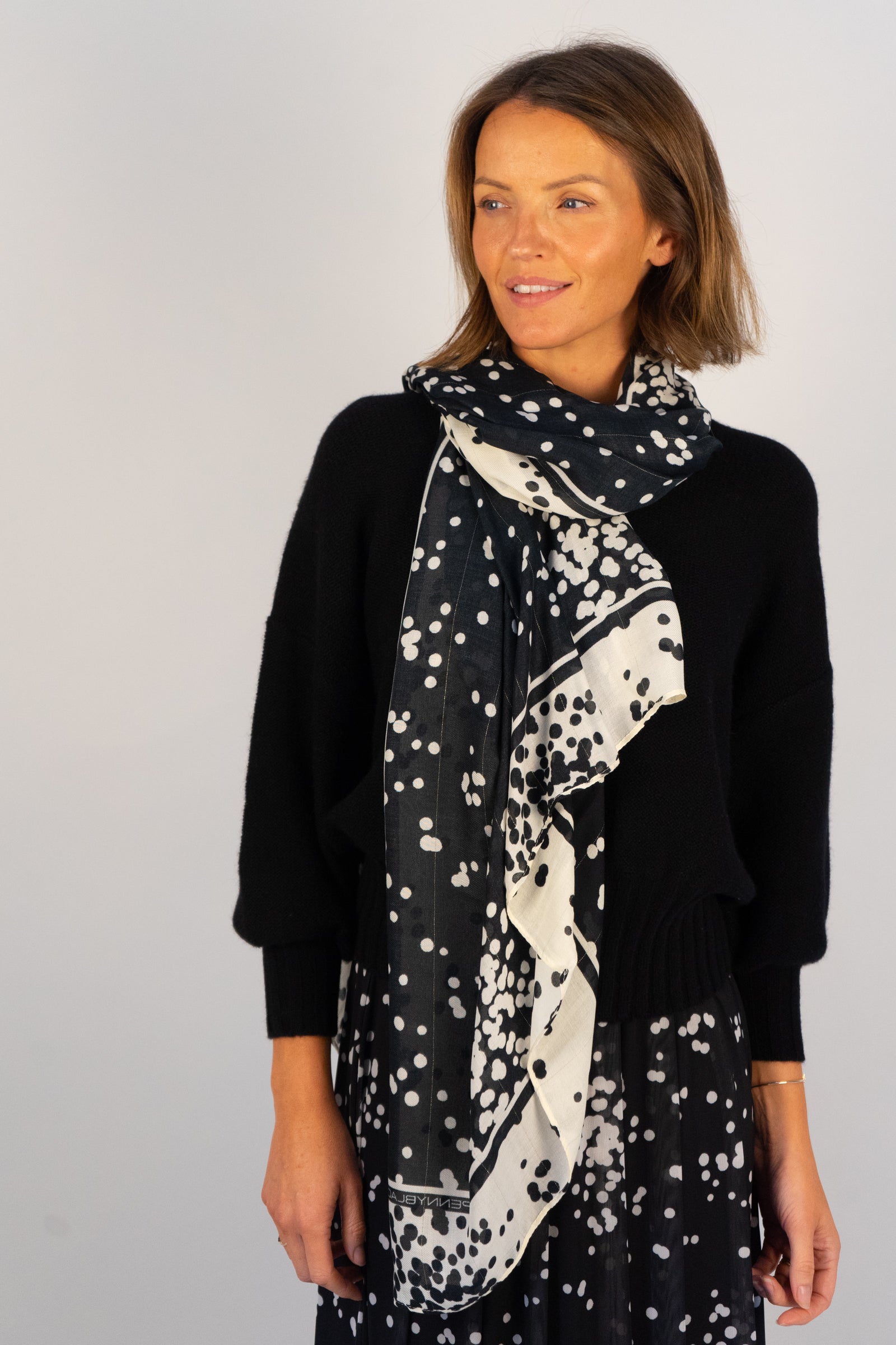 Crazy dot scarf