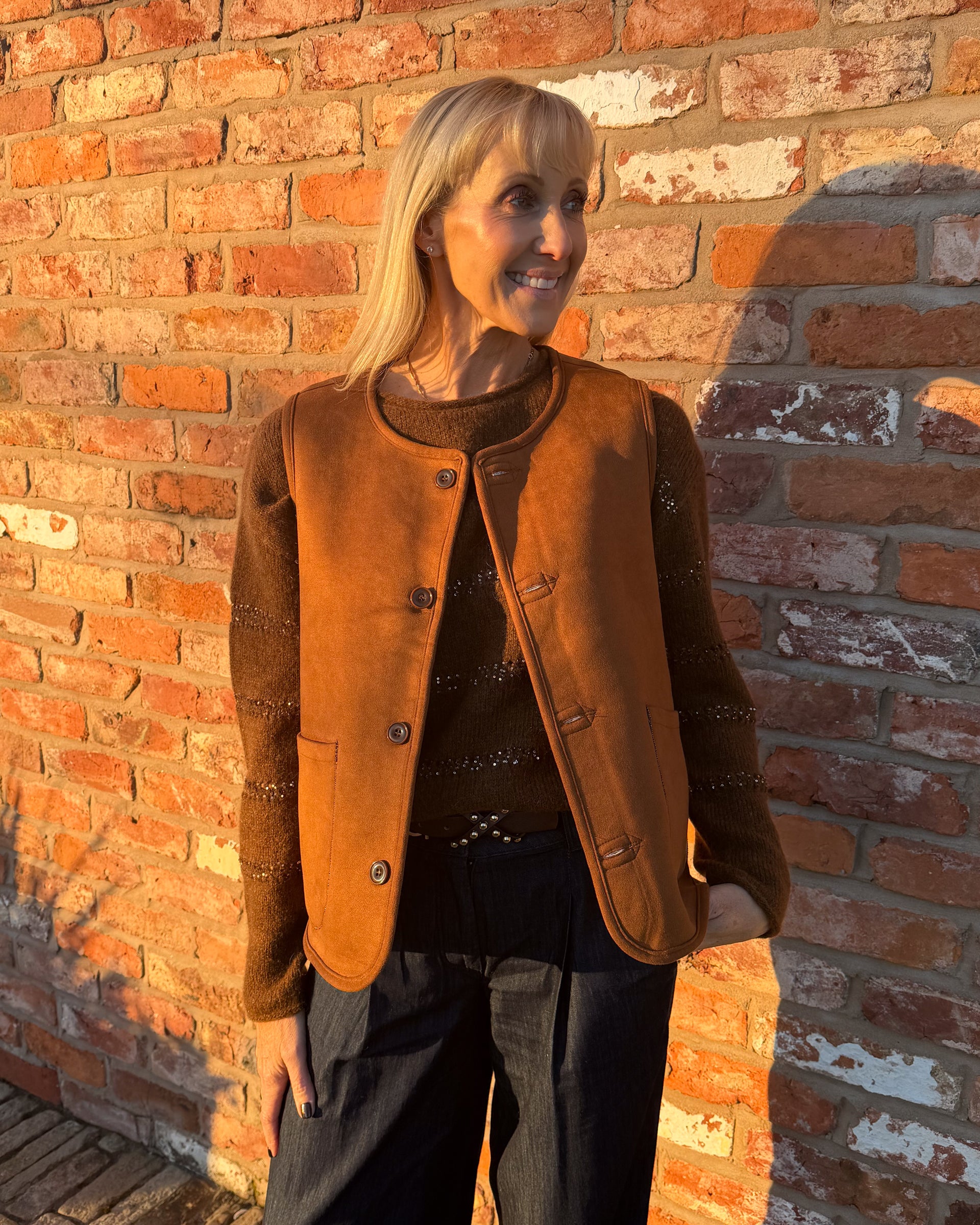 Friend Tan Waistcoat