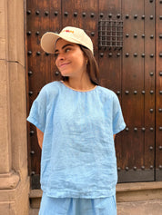 Blue Demi Top
