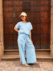 Blue Demi Top