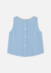 Blue Della Top
