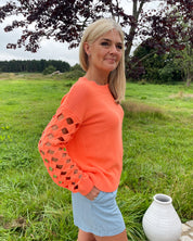 Tristan Orange Knit