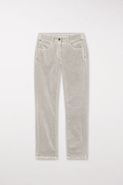 Edgy Contrasts Skinny Velvet Trousers