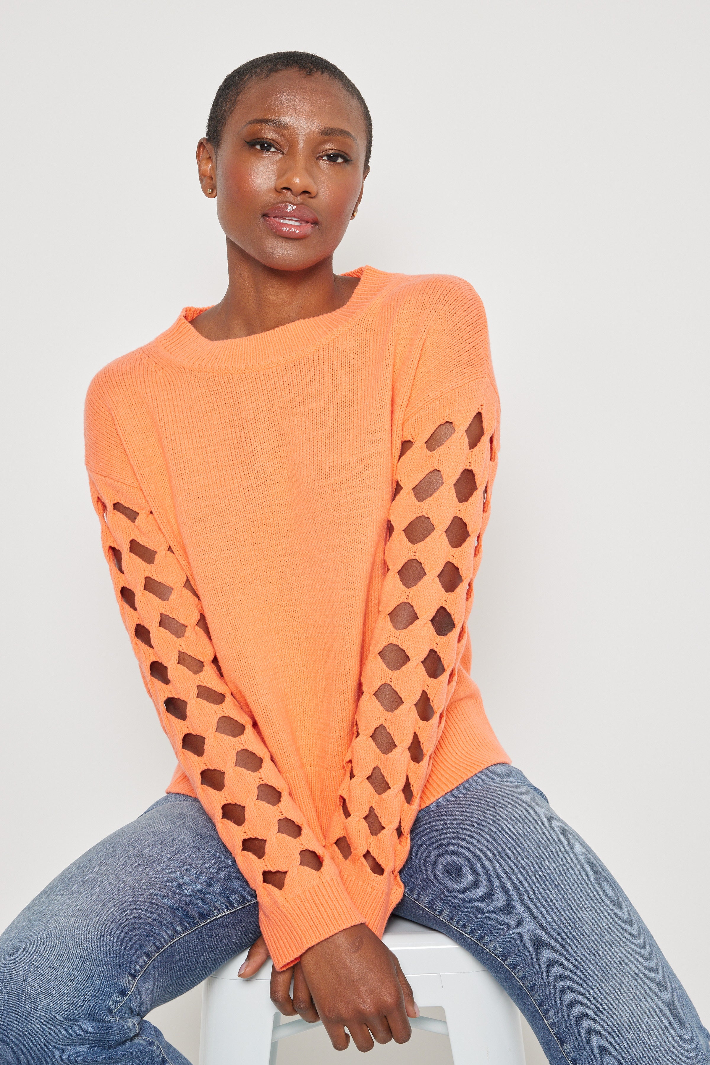 Tristan Orange Knit