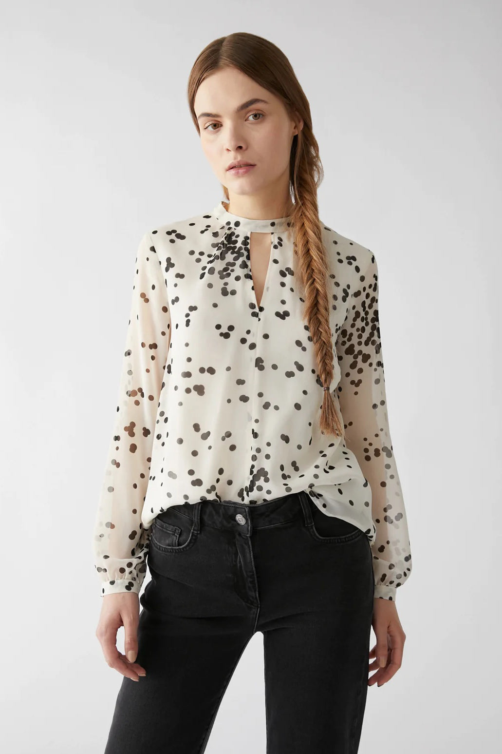 Black Dot Blouse