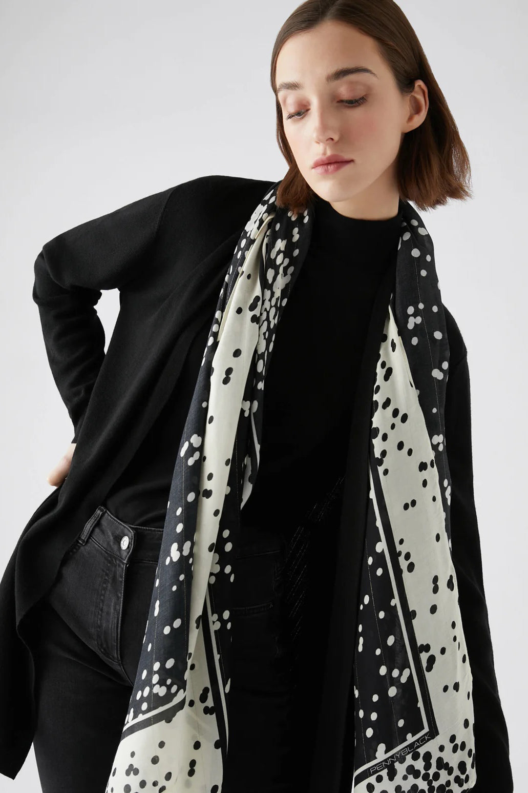 Crazy dot scarf