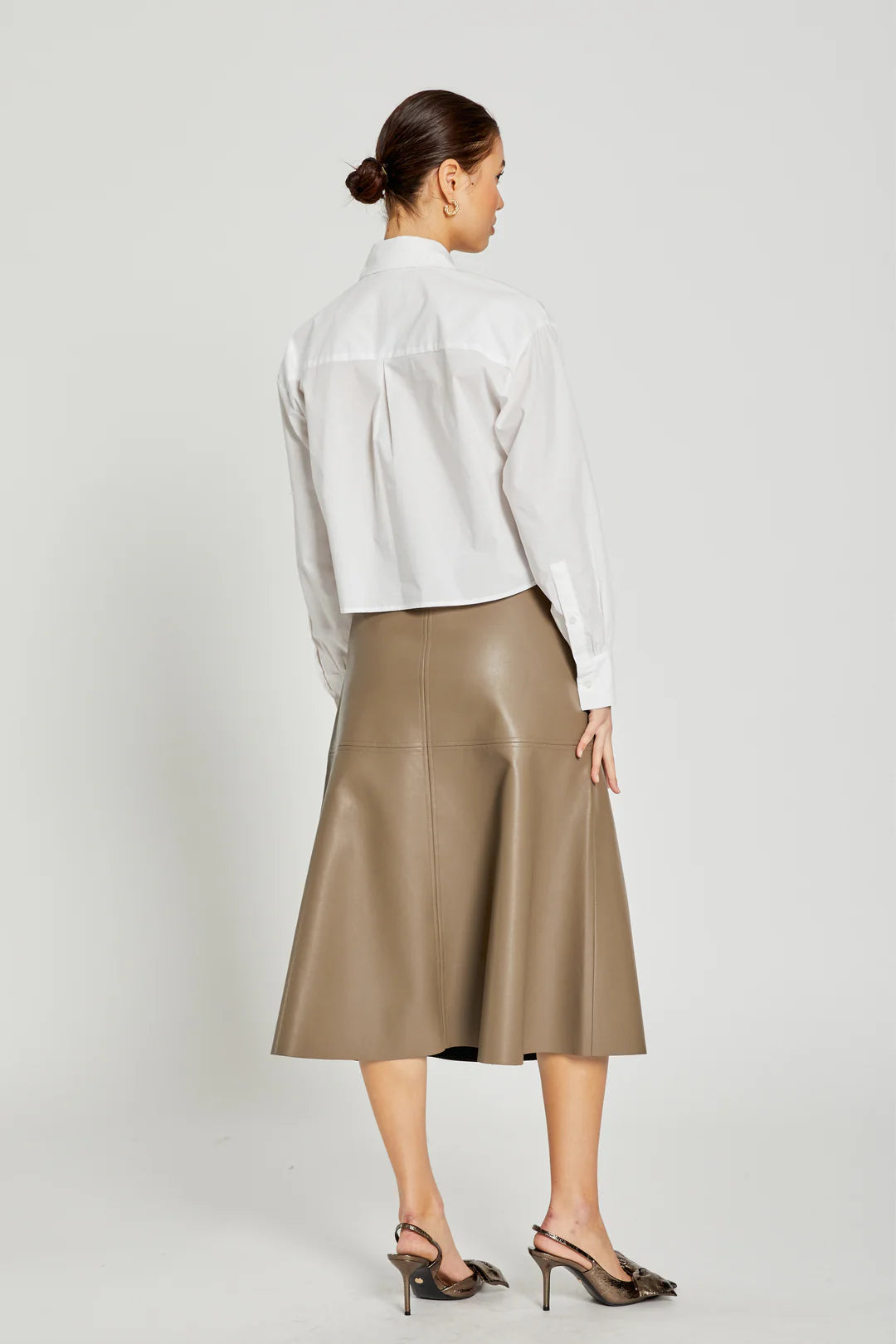 Basel Leather Skirt