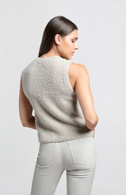 Prato Beige Sleeveless Knit