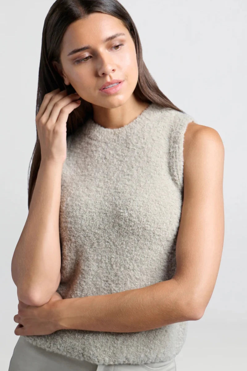 Prato Beige Sleeveless Knit