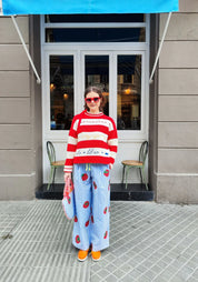 Red Delia Knit