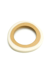 Ivory & Tan Wood Bangle