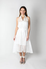 Halterneck Ivory Dress