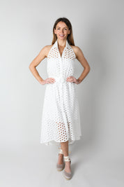 Halterneck Ivory Dress