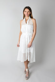 Halterneck Ivory Dress
