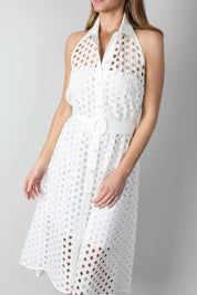Halterneck Ivory Dress