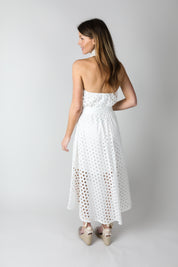 Halterneck Ivory Dress