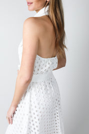 Halterneck Ivory Dress