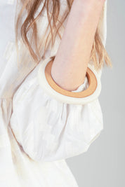 Ivory & Tan Wood Bangle