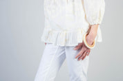 Ivory & Tan Wood Bangle