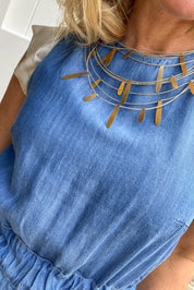 Linen Goddess Necklace