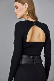Black Sweetheart Sweater