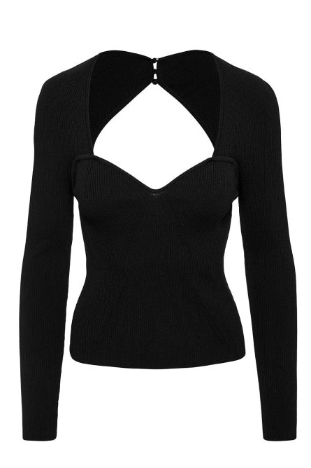Black Sweetheart Sweater