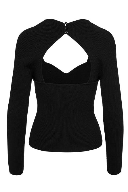Black Sweetheart Sweater