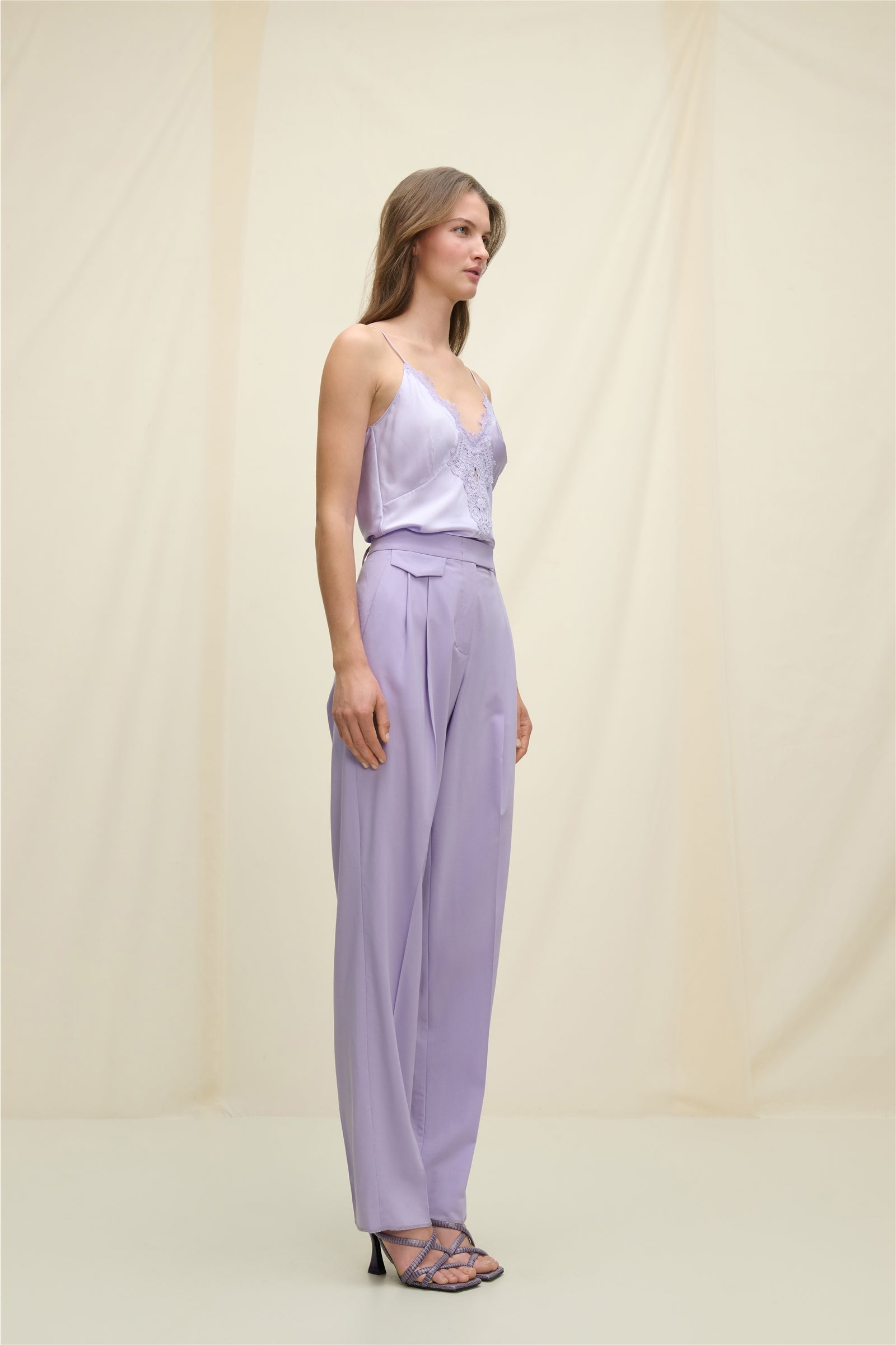 Shiny Ease Lilac Camisole