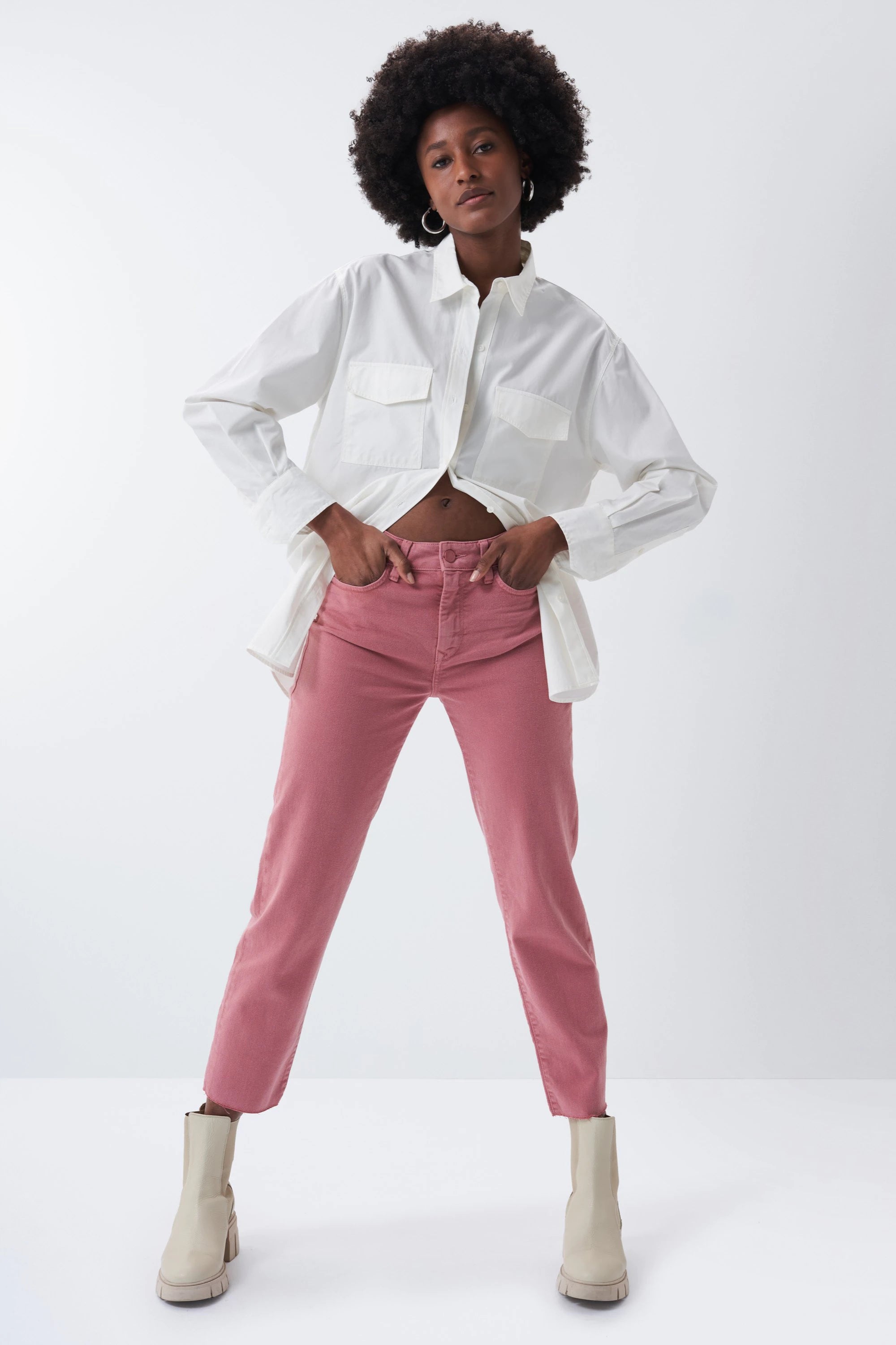 Monki cropped best sale jeans